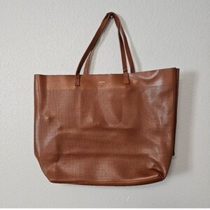 Brown  Remi/Reid Perforated Tote Bag